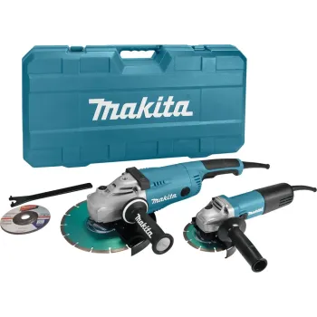 MAKITA KIT ΓΩΝΙΑΚΩΝ ΤΡΟΧΩΝ PROMO 230mm+125mm DK0053GX1