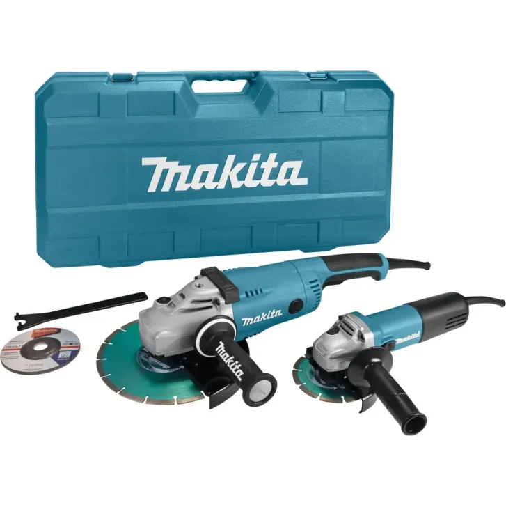 MAKITA KIT ΓΩΝΙΑΚΩΝ ΤΡΟΧΩΝ PROMO 230mm+125mm DK0053GX1