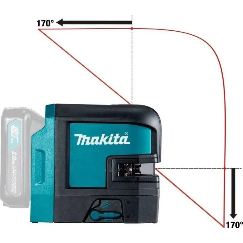 MAKITA ΓΡΑΜΜΙΚΟ LASER 2 ΓΡΑΜΜΩΝ - 4 ΣΗΜΕΙΩΝ 10.8V KOKKINO SK106DZ
