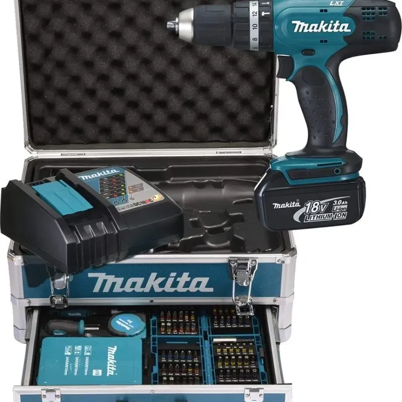 Makita Κρουστικό Δραπανοκατσάβιδο Μπαταρίας 18V 2x3Ah DHP453RFX2 