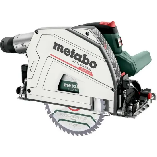 Metabo 18 Volt Δισκοπρίονο Βυθιζόμενο Πλαγιοκοπής Μπαταρίας KT 18 LTX 66 BL 6.01866.81