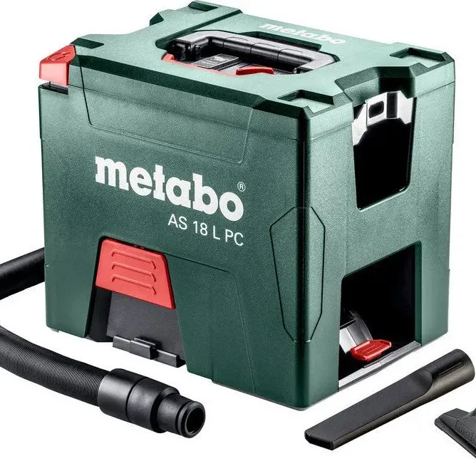 METABO 18 Volt Σκούπα Γενικών Χρήσεων Μπαταρίας AS 18 L PC με χειροκίνητο φίλτρο καθαρισμού 6.02021.85