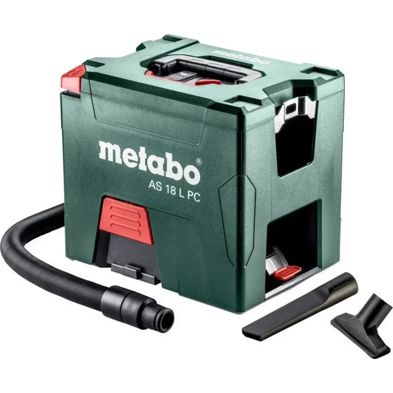 METABO 18 Volt Σκούπα Γενικών Χρήσεων Μπαταρίας AS 18 L PC με χειροκίνητο φίλτρο καθαρισμού 6.02021.85