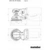 METABO 18 Volt Τριβείο Χούφτας Μπαταρίας SXA 18 LTX 125 BL με 125 mm πέλμα λείανσης 600146850