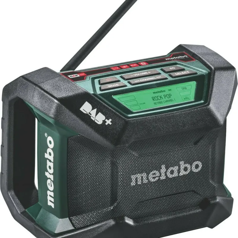 Metabo R 12-18 DAB+ BT Φορητό Ραδιόφωνο Μπαταρίας DAB με Bluetooth Μαύρο 600778850