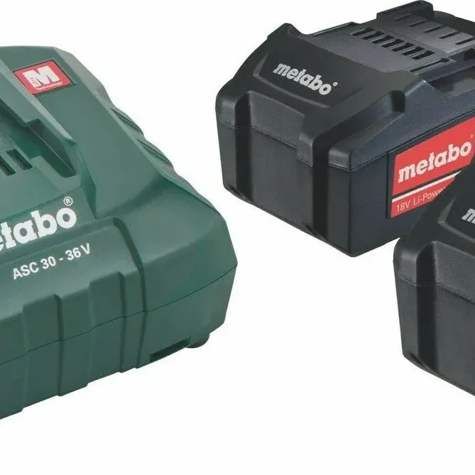 Metabo Σετ 2 Μπαταρίες Λιθίου 18V 5.5Ah με Φορτιστή 12-36V 685122000 