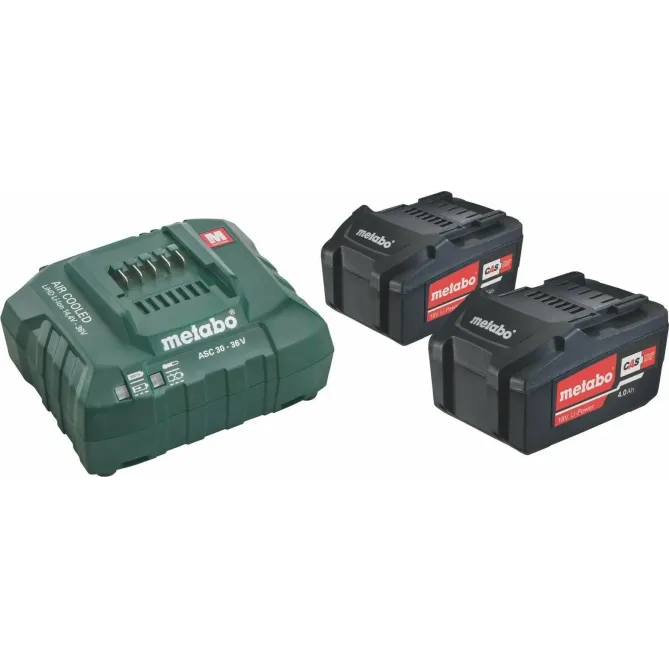 Metabo Σετ 2 Μπαταρίες Λιθίου 18V 5.2Ah με Φορτιστή 12-36V 685051000