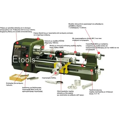 PROXXON  ΤΟΡΝΟΣ ΑΚΡΙΒΕΙΑΣ PD 400 2440090