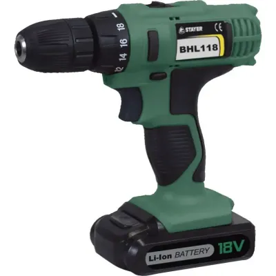 Stayer Δραπανοκατσάβιδο Μπαταρίας 18V 2x1.3Ah BHL118PK