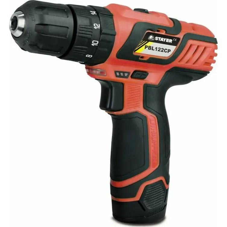 Stayer Κρουστικό Δραπανοκατσάβιδο Μπαταρίας 12V 2x2Ah PBL122CPK