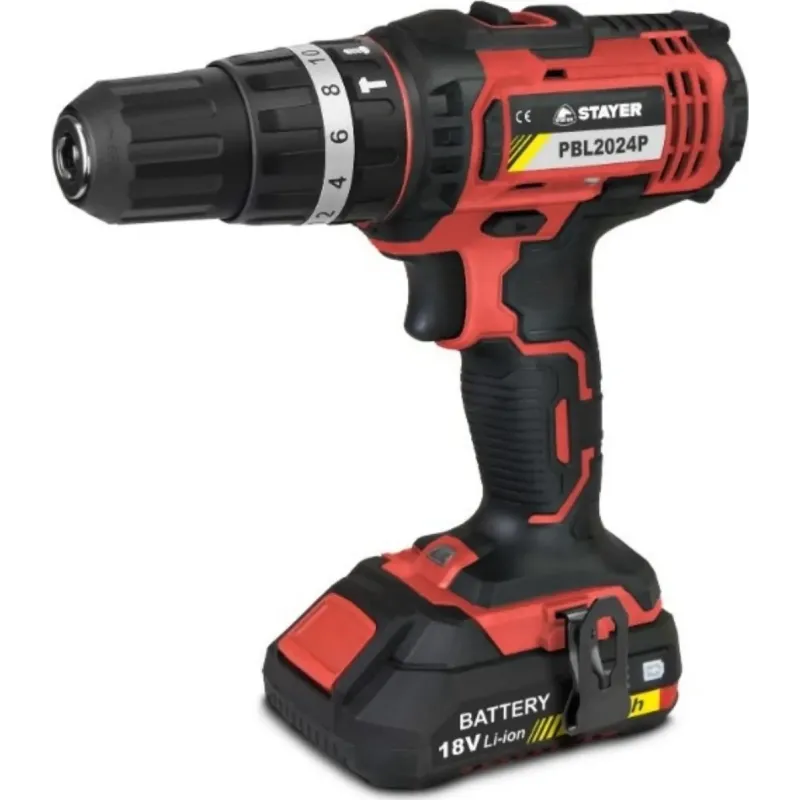 Stayer Κρουστικό Δραπανοκατσάβιδο Μπαταρίας 18V PBL 2024 PK