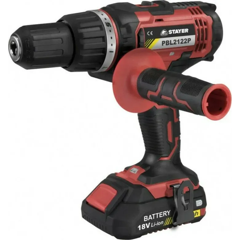Stayer Κρουστικό Δραπανοκατσάβιδο Μπαταρίας 18V 2x4Ah PBL2124PK