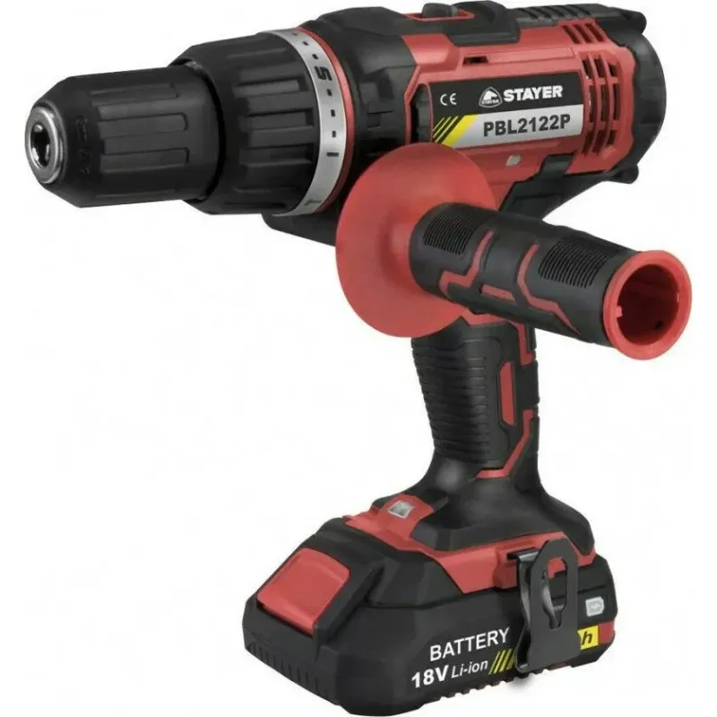Stayer Κρουστικό Δραπανοκατσάβιδο Μπαταρίας 18V 2x4Ah PBL2124PK