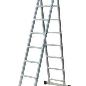 Inox Kiss Επεκτεινόμενη σκάλα αλουμινίου 2x10 σκαλοπατιών LAD210