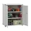 Ντουλάπα μεταλλική με 4 ράφια 80x44x93 cm Γκρι MINI80G