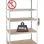 Inox Kiss Ραφιέρα με 5 ράφια MDF SH500