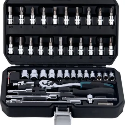 Bormann pro BHT5100 Καρυδάκια 1/4 Με Καστάνια - Προέκταση Σετ 46 Τεμ. 024675