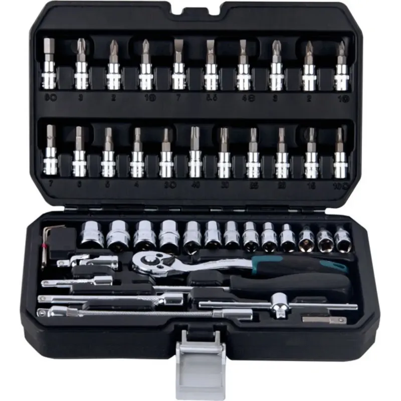Bormann pro BHT5100 Καρυδάκια 1/4 Με Καστάνια - Προέκταση Σετ 46 Τεμ. 024675