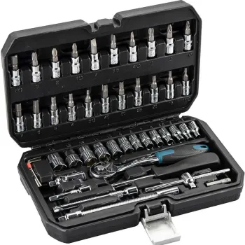 Bormann pro BHT5100 Καρυδάκια 1/4 Με Καστάνια - Προέκταση Σετ 46 Τεμ. 024675