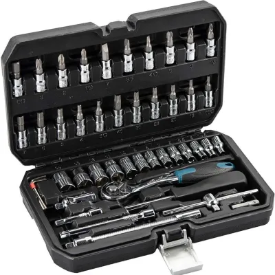 Bormann pro BHT5100 Καρυδάκια 1/4 Με Καστάνια - Προέκταση Σετ 46 Τεμ. 024675