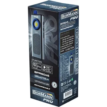 BORMANN PRO BPR6045 ΦΑΚΟΣ ΕΠΑΝΑΦΟΡΤΙΖΟΜΕΝΟΣ ΤΡΙΠΛΗΣ ΛΕΙΤΟΥΡΓΙΑΣ BLUETOOTH ΗΧΕΙΟ, ΑΔΙΑΒΡΟΧΟΣ 030072