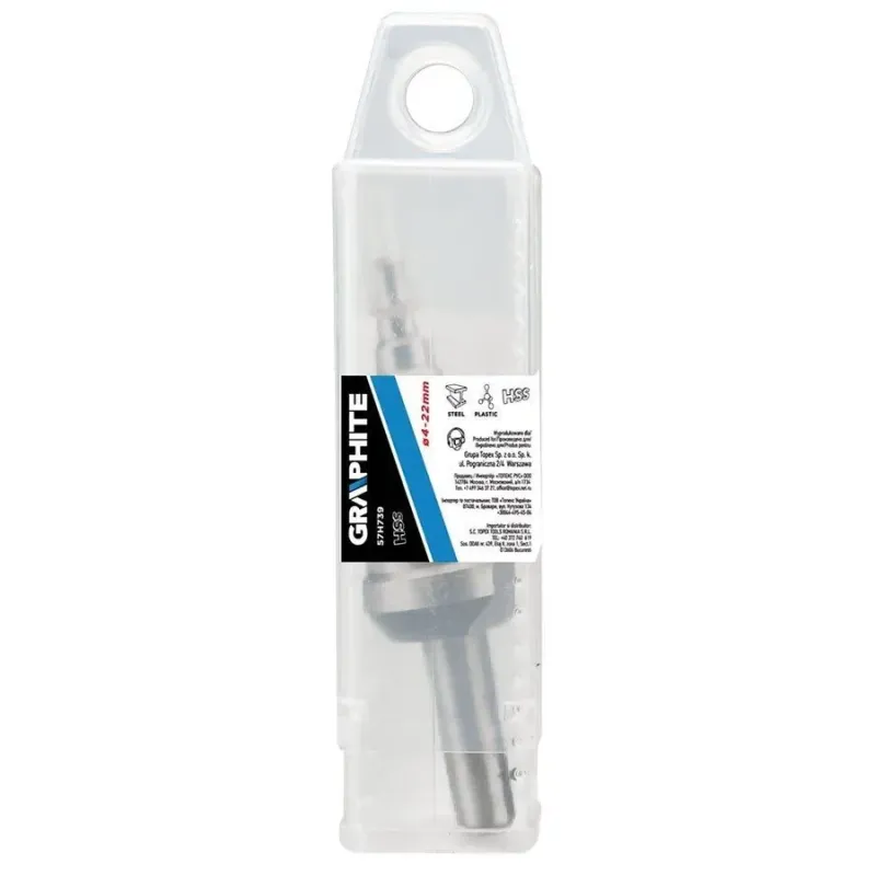 GRAPHITE Φρέζα κωνική μετρική 4-22mm 57H739