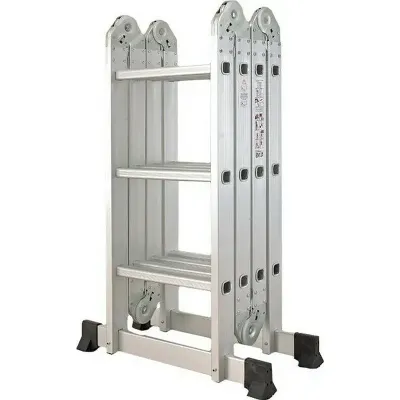 Inox Kiss Πολυμορφική σκάλα αλουμινίου 4x3 Σκαλιά LAD603