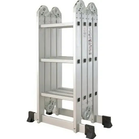 Inox Kiss Πολυμορφική σκάλα αλουμινίου 4x3 Σκαλιά LAD603