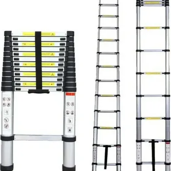 Inox Kiss Τηλεσκοπική σκάλα αλουμινίου 13 σκαλοπατιών LAD713