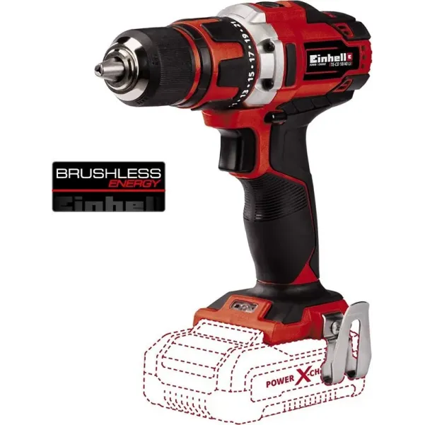 EINHELL ΕΠΑΝΑΦΟΡΤΙΖΟΜΕΝΟ ΔΡΑΠΑΝΟΚΑΤΣΑΒΙΔΟ TE-CD 18/40 Li Brushless SOLO 4513997