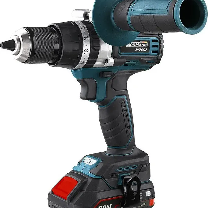 Bormann BBP5140 Κρουστικό Δραπανοκατσάβιδο BRUSHLESS 20V 2X2Ah 035145
