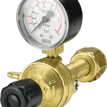 OXYTURBO Ρυθμιστής Αερίου Argon CO2 Μικρός με Ενσωματωμένο Ρακόρ 44824