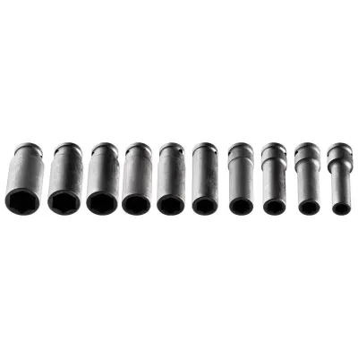 NEO TOOLS Σετ εξάγωνα καρυδάκια 1/2 μακριά 10τεμ. 12107