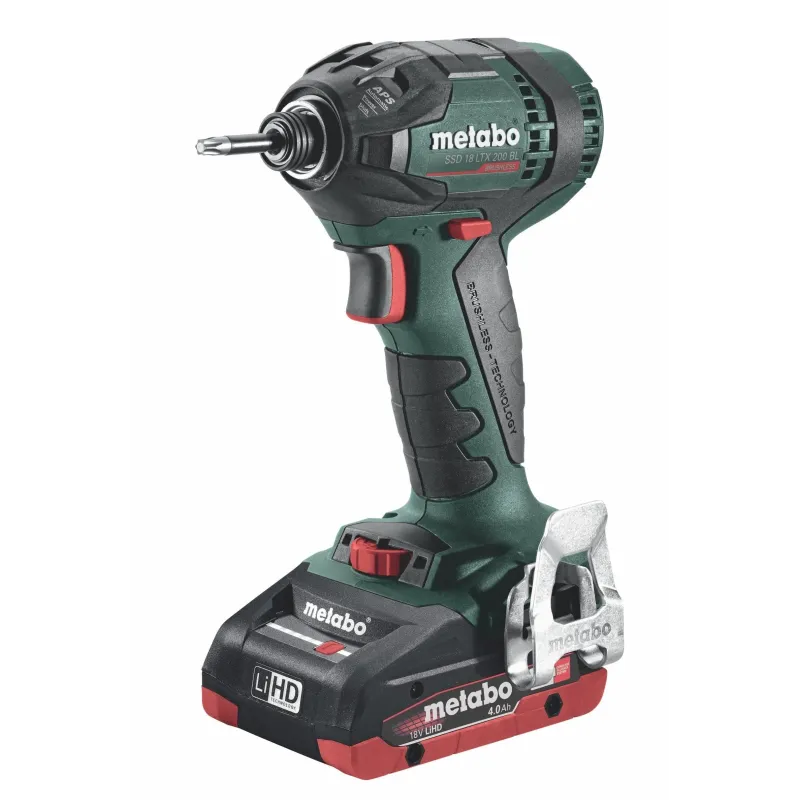 Metabo 18 Volt Παλμικό Κατσαβίδι Μπαταρίας SSD 18 LTX 200 BL 6.02396.80