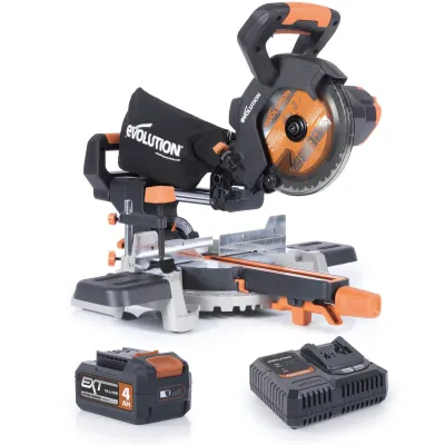 Evolution ΦΑΛΤΣΟΚΟΠΤΗΣ ΣΥΡΟΜΕΝΟΣ 18V Φ185MM με Μία Μπαταρία 4Ah & Φορτιστή R185SMS-Li 66.0242