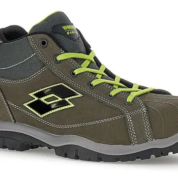 LOTTO JUMP 350 II MID S3L SR FO Παπούτσια Ασφαλείας MAJOR BROWN/ALL BLACK/ACACIA GREEN 218702 AR4