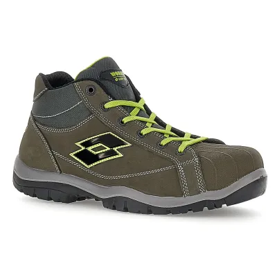 LOTTO JUMP 350 II MID S3L SR FO Παπούτσια Ασφαλείας MAJOR BROWN/ALL BLACK/ACACIA GREEN 218702 AR4