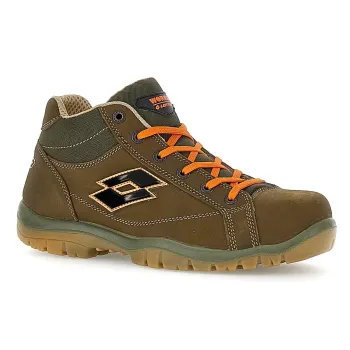 LOTTO JUMP 300 II MID S3L SR FO Παπούτσι Ασφαλείας MILITARY OLIVE/ ALL BLACK/SAMBA ORANGE  218703 AR3