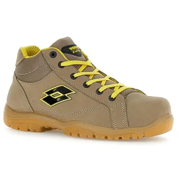 LOTTO JUMP 300 II MID S3L SR FO Παπούτσι Ασφαλείας COBBLESAND/ALL BLACK/BLAZING YELLOW 218703 AR5