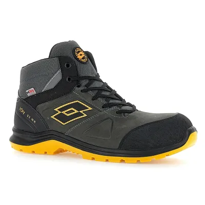 LOTTO HIT 250 MID S3 WR CI SRC HDRY ΜΠΟΤΑΚΙ ΕΡΓΑΣΙΑΣ ASPHALT/ALL BLACK/RADIANT YELLOW 219441 AG1