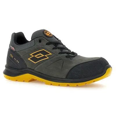 LOTTO HIT 250 S3 WR CI SRC HDRY Παπούτσι Ασφαλείας ASPHALT/ALL BLACK/RADIANT YELLOW 219442 AG1