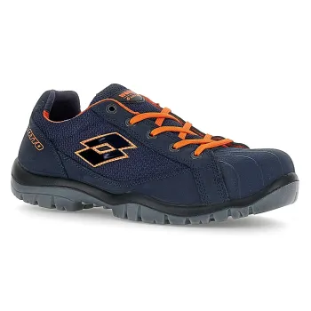 LOTTO JUMP 550 II S1PL SR FO Παπούτσι Ασφαλείας NAVY BLUE/SAMBA ORANGE 219443 ALL