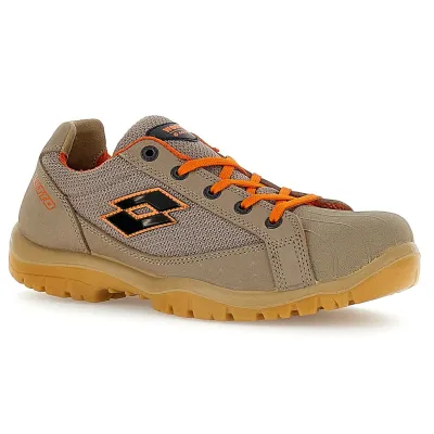 LOTTO JUMP 550 II S1PL SR FO Παπούτσι Ασφαλείας COBBLESAND/ALL BLACK/SAMBA ORANGE 219443 ARA
