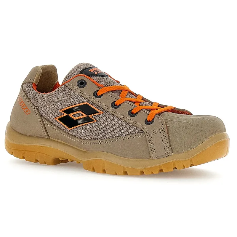 LOTTO JUMP 550 II S1PL SR FO Παπούτσι Ασφαλείας COBBLESAND/ALL BLACK/SAMBA ORANGE 219443 ARA