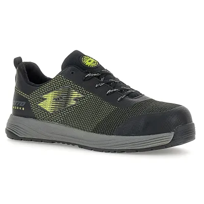 LOTTO MOVE 400 S1PL SR HRO Παπούτσι Ασφαλείας ALL BLACK/ACACIA GREEN 220484 2AW