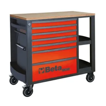 BETA Τρόλεϊ με 7 συρτάρια και πλευρικά ράφια RSC24L/7-R
