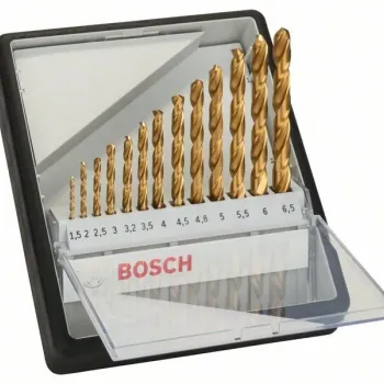 BOSCH Σετ ελικοειδών τρυπανιών HSS από τιτάνιο 2607010539