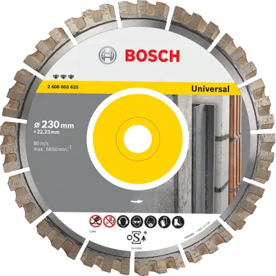BOSCH Διαμαντόδισκος 230mm κοπής Best for Universal 2608603633