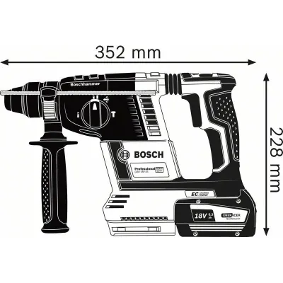 BOSCH GBH 18V-26 Περιστροφικό Πιστολέτο Professional (Solo) 0611909001