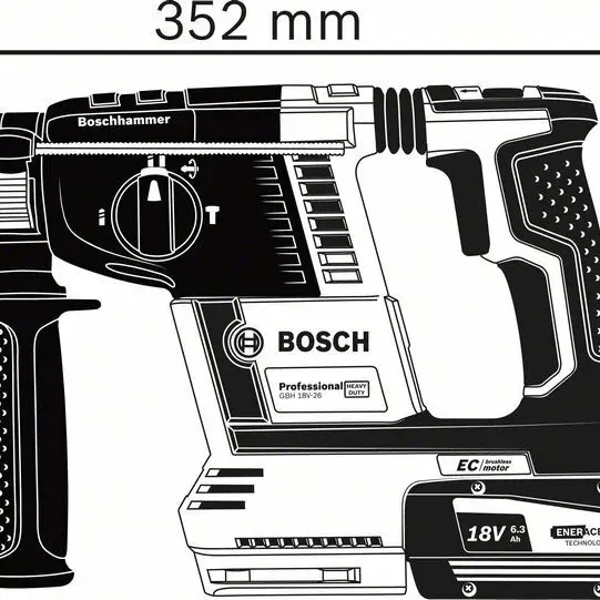 BOSCH GBH 18V-26 Περιστροφικό Πιστολέτο Professional (Solo) 0611909001